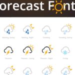 Forecast Font – Iconos de pronóstico de tiempo con CSS