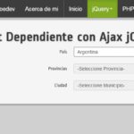 Select dependientes con Ajax jQuery, PHP