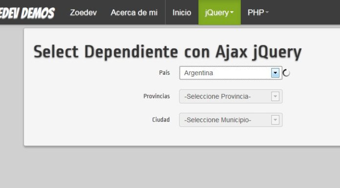 select dependiente